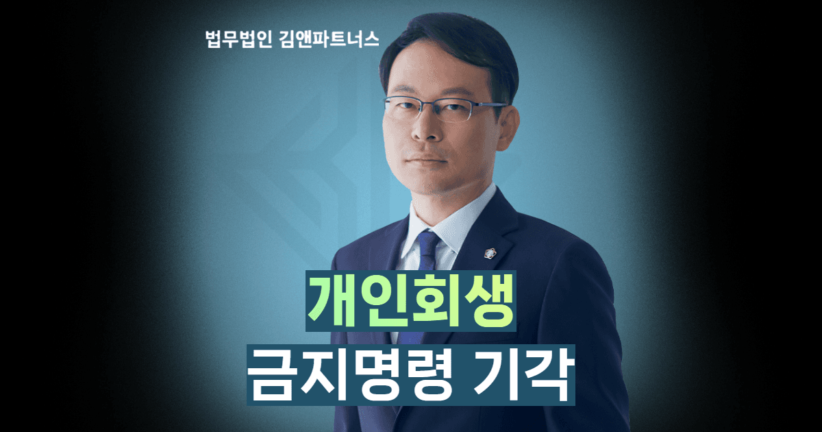 개인회생 금지명령 기각