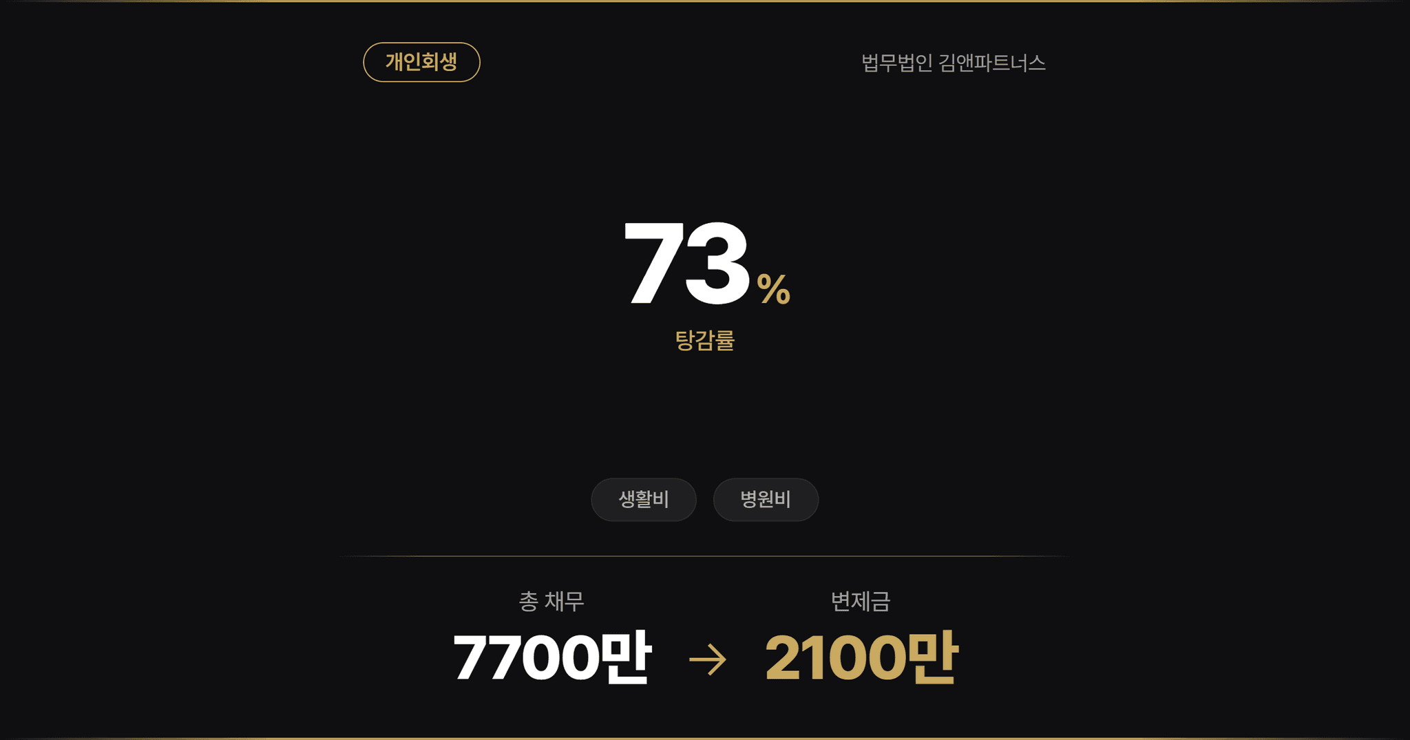 [병원비채무] 부모님 병원비로 발생한 채무로 개인회생을 신청한 사례