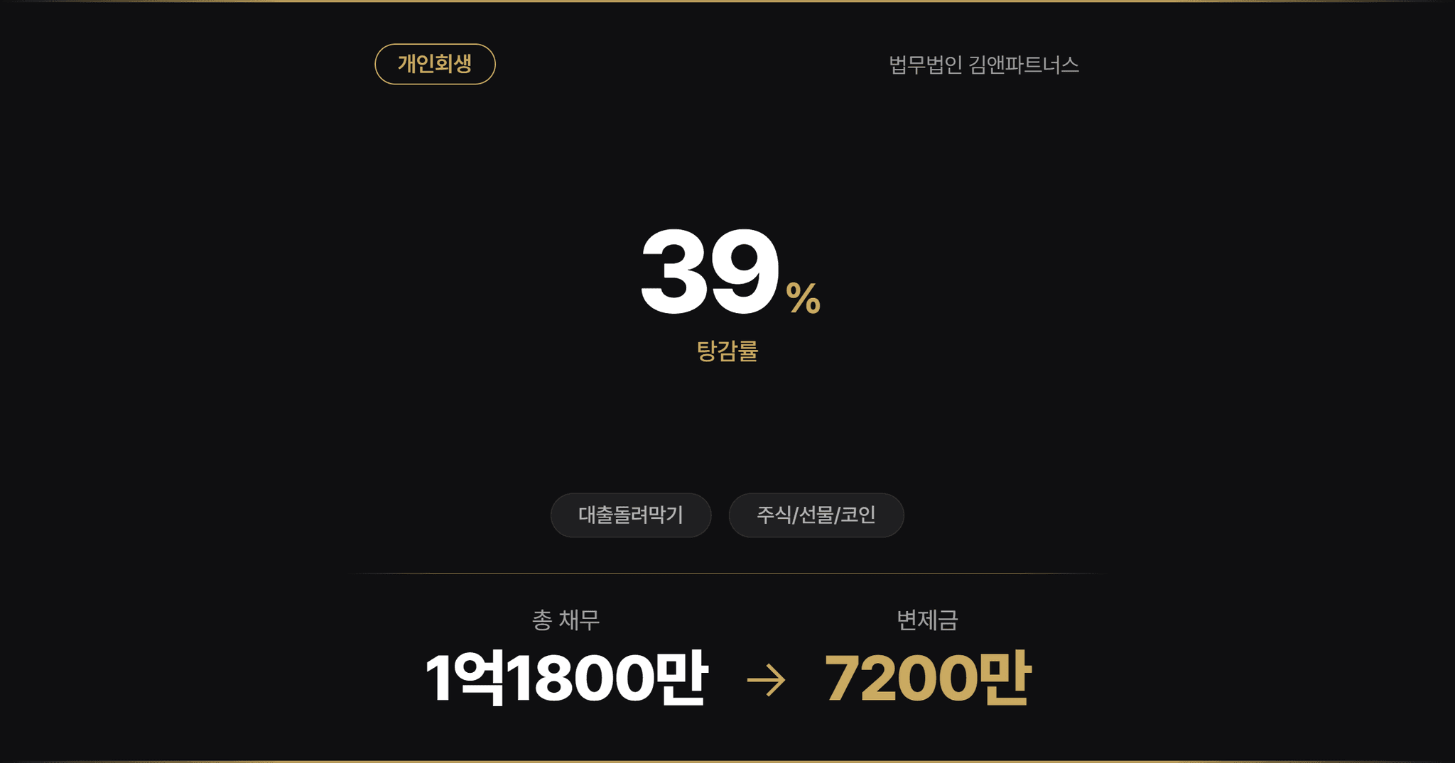 [주식빚탕감] 높은 소득의 의뢰인 개인회생 성공사례