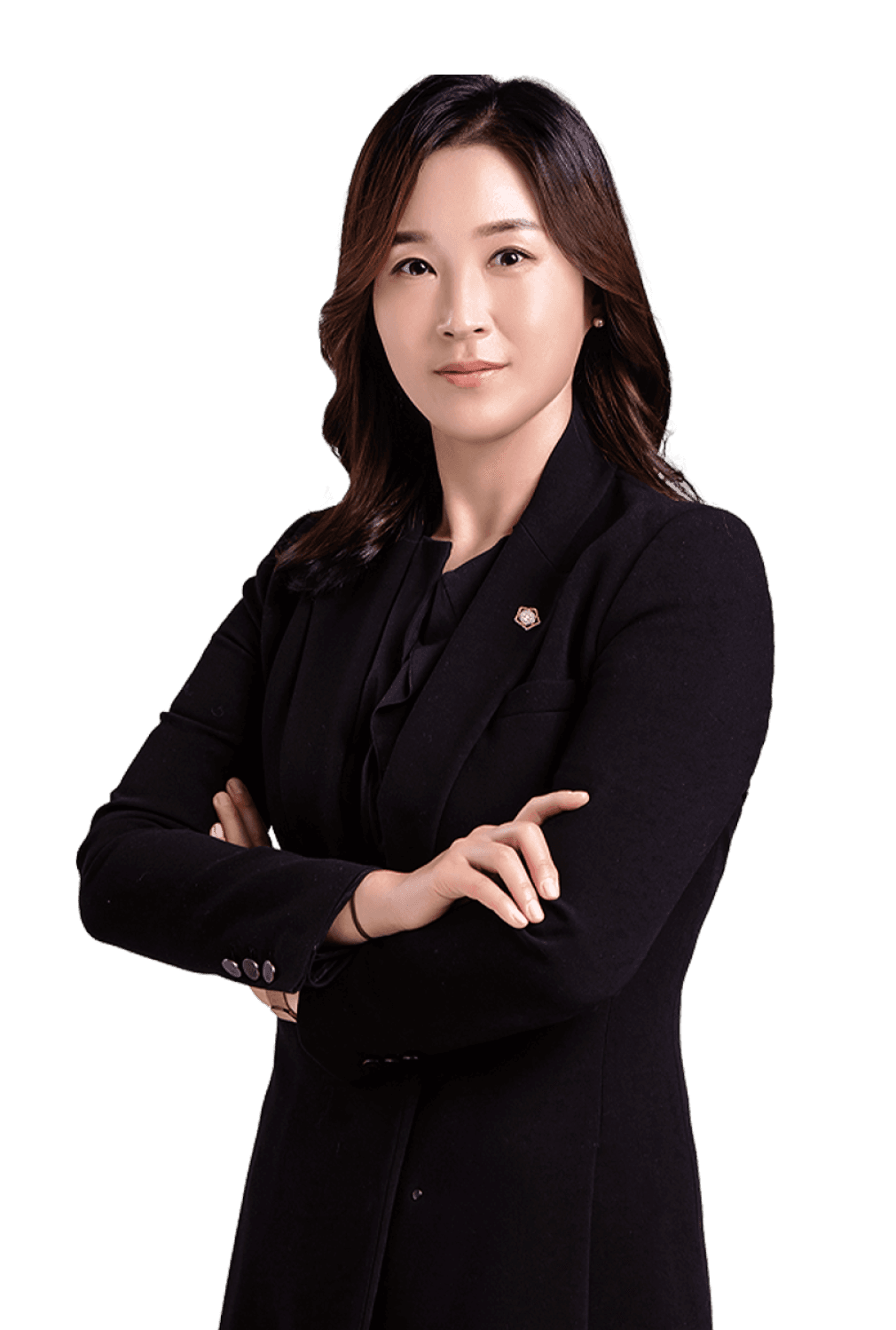 검은색 블레이저를 입고 긴 머리인 김앤파트너스 류승미 변호사